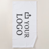 Custom Company Logo  ビーチタオル (正面)