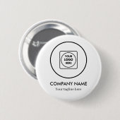 Custom Company Logo and Slogan Branding Design 缶バッジ (正面&裏面)