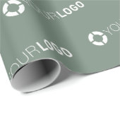 Custom company logo branded business gifts sage ラッピングペーパー (ロールコーナー)