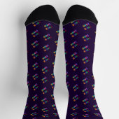 Custom Company Logo Branded Socks Example ソックス (上部)