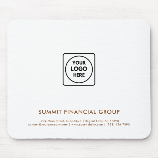Custom Company Logo Business mouse pad マウスパッド (正面)