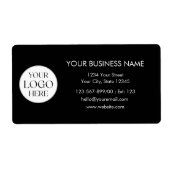 Custom Company Logo Business Shipping Address ラベル (正面)