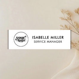 Custom Company Logo Employee Magnetic or Pin Back 名札