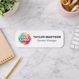 Custom Company Logo Employee Magnetic Safety Pin 名札