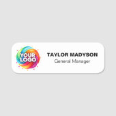 Custom Company Logo Employee Magnetic Safety Pin 名札 (正面)