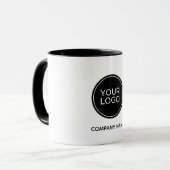 Custom Company Logo Mug | Minimalist Business  マグカップ (正面左)