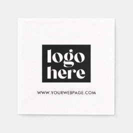 Custom Company Logo Napkins スタンダードカクテルナプキン