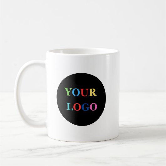 Custom Company Logo Personalized Business コーヒーマグカップ (左)