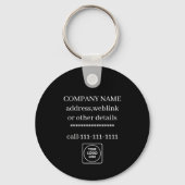 Custom Company Logo Slogan Promo Keychains キーホルダー (裏面)