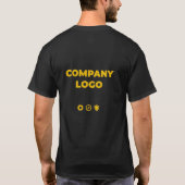 Custom Company Logo T-Shirts, Personalized Double  Tシャツ (裏面)