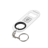 Custom Company Logo Text Keychain Branding Design キーホルダー栓抜き (裏面アングル)