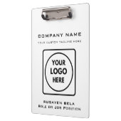 Custom Company Logo Text Pro clipboard クリップボード (左)