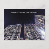 Custom Company Office Building Business Moving 案内ポストカード (正面)