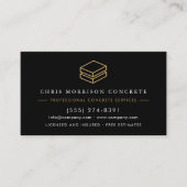 Custom Concrete & Cement Contractor Company 名刺 (正面)