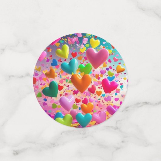 Custom Confetti Circles – Personalized Party Decor コンフェッティ (スモール正面)