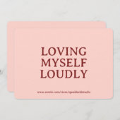 Custom Confidence & Self-Care Card for Women シーズンカード (正面/裏面)