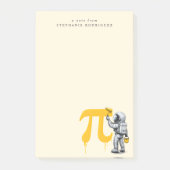 Custom Cool Astronaut Painting Pi Symbol Pi Day  ポストイット (正面)