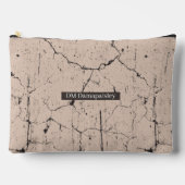 Custom cool bark background wooden artwork アクセサリーポーチ (正面)