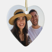 Custom Coordinates Fist Date Valentine's Day Gift セラミックオーナメント (右)