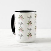 Custom Coquette Christmas Mug Gift for Her or Girl マグカップ (正面左)