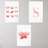 Custom Coquette Strawberries & Bows Design (正面)