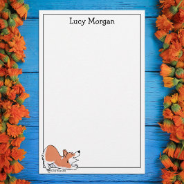Custom Corgi Cute Dog Art Stationery 便箋