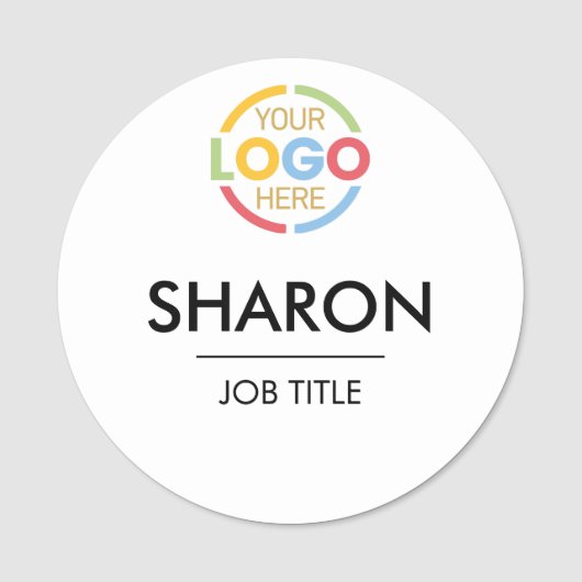 Custom Corporate Business Logo Employee Magnetic 名札 (正面)