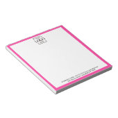 Custom Corporate Business Logo Modern Professional ノートパッド (アングル)