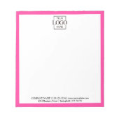 Custom Corporate Business Logo Modern Professional ノートパッド (正面)