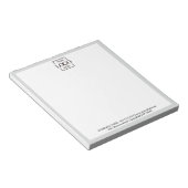 Custom Corporate Business Logo Modern Professional ノートパッド (アングル)