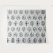 Custom Corporate Business Logo Pattern Backdrop タペストリー (正面(横))