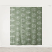 Custom Corporate Business Logo Pattern Backdrop タペストリー (正面)