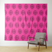 Custom Corporate Business Logo Pattern Backdrop タペストリー (インサイチュ(横))