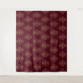 Custom Corporate Business Logo Pattern Backdrop タペストリー (正面)