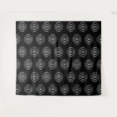 Custom Corporate Business Logo Pattern Backdrop タペストリー (正面(横))