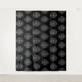 Custom Corporate Business Logo Pattern Backdrop タペストリー (正面)