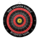 Custom Corporate Dartboard Business Name ダーツボード (正面)