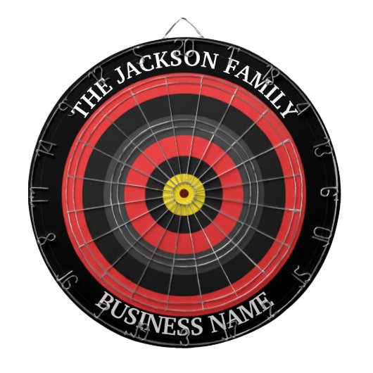 Custom Corporate Dartboard Business Name ダーツボード (正面)