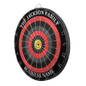 Custom Corporate Dartboard Business Name ダーツボード (正面右)