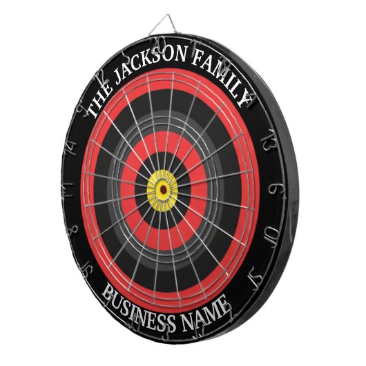Custom Corporate Dartboard Business Name ダーツボード (正面右)