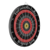 Custom Corporate Dartboard Business Name ダーツボード (正面左)