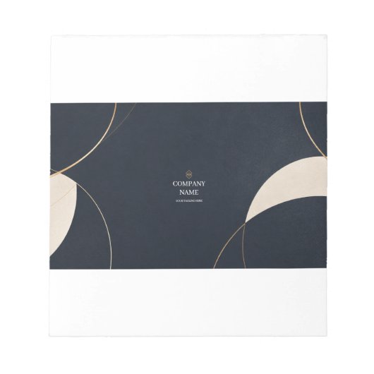 Custom Corporate Desk Mat | Company Logo ノートパッド (正面)