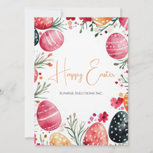 Custom Corporate Easter Greeting Card カード (正面)