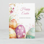 Custom Corporate Easter Greetings Card カード (スタンド正面)