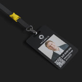 Custom Corporate Employee ID Badge – Teal Prof バッジ