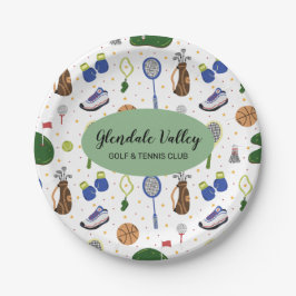 Custom Corporate Golf Theme Paper Plate ペーパープレート