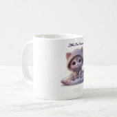 Custom Cosmic Cat Mug – Personalized Pastel Galaxy コーヒーマグカップ (正面左)