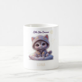 Custom Cosmic Cat Mug – Personalized Pastel Galaxy コーヒーマグカップ