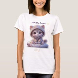 Custom Cosmic Cat T-Shirt – Personalized Pastel Tシャツ