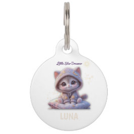 Custom Cosmic Pet Collar Tag – Personalized PetTag ペット ネームタグ